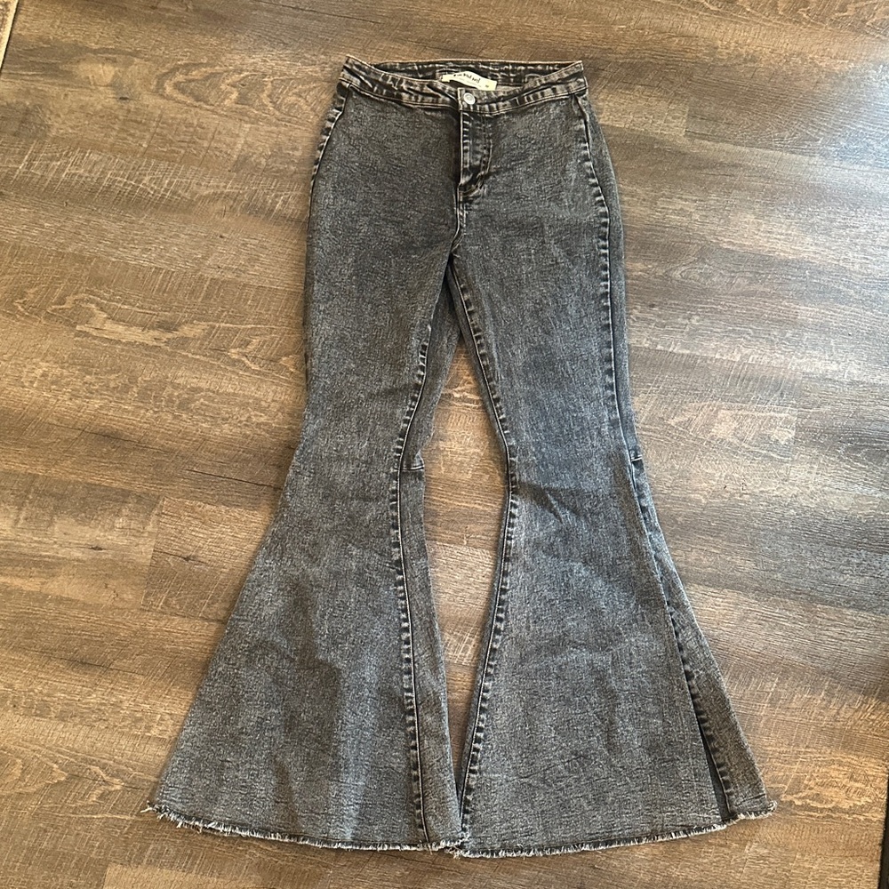 Three Bird Nest Charcoal Flare Jeans
